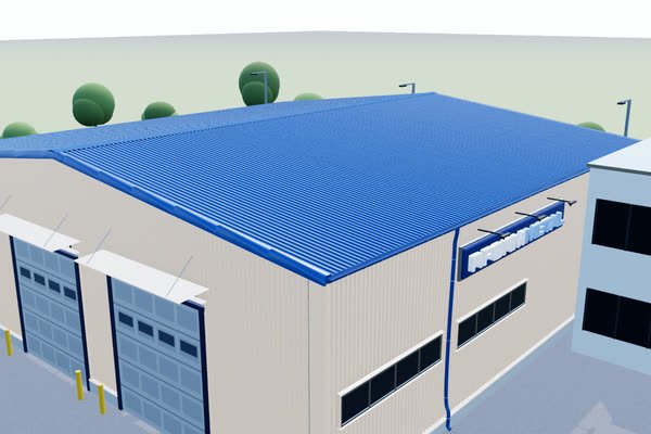 Çelik yapıda çatı ve cephe aksesuarlarının yerleri